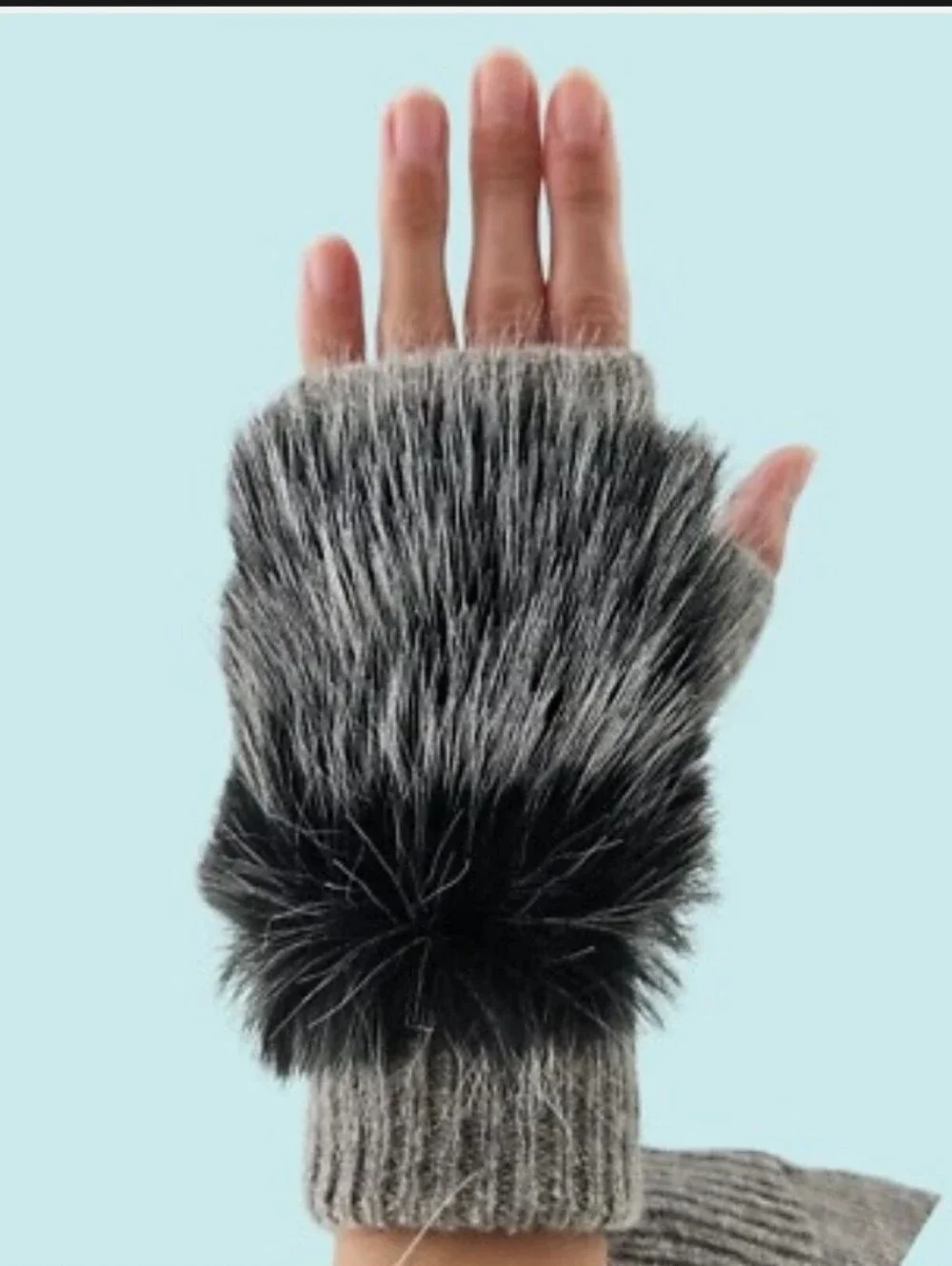 NWT Adrienne Landau Knit Fingerless Gloves